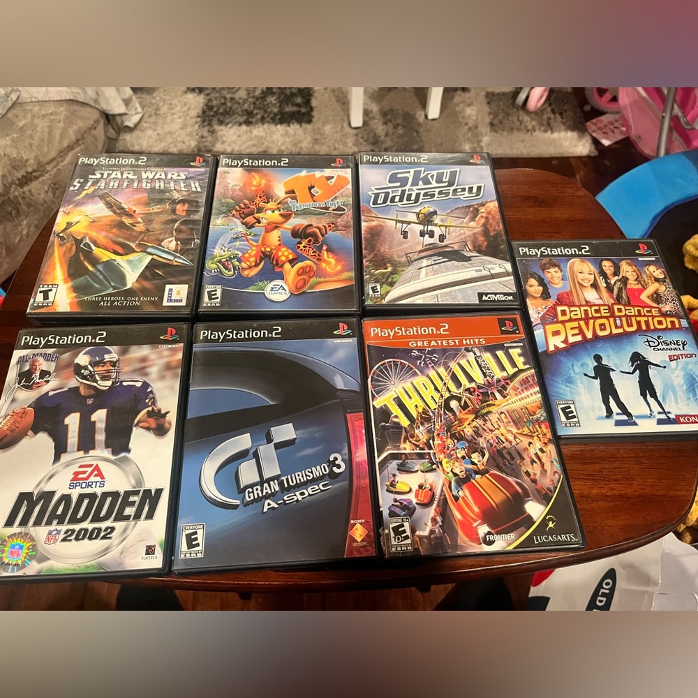 Sony PS2 Game Collection grand turismo madden 2002 Star Wars